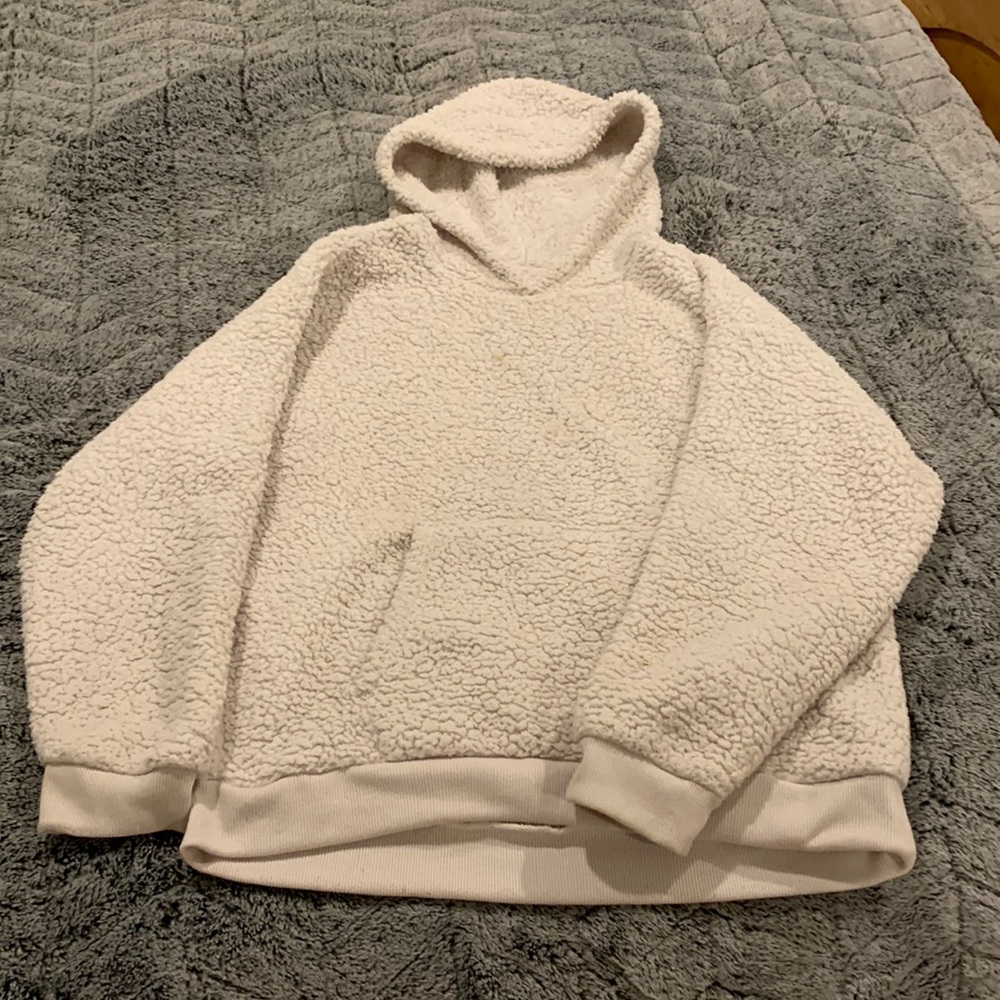 fluffy american eagle sweatshirt